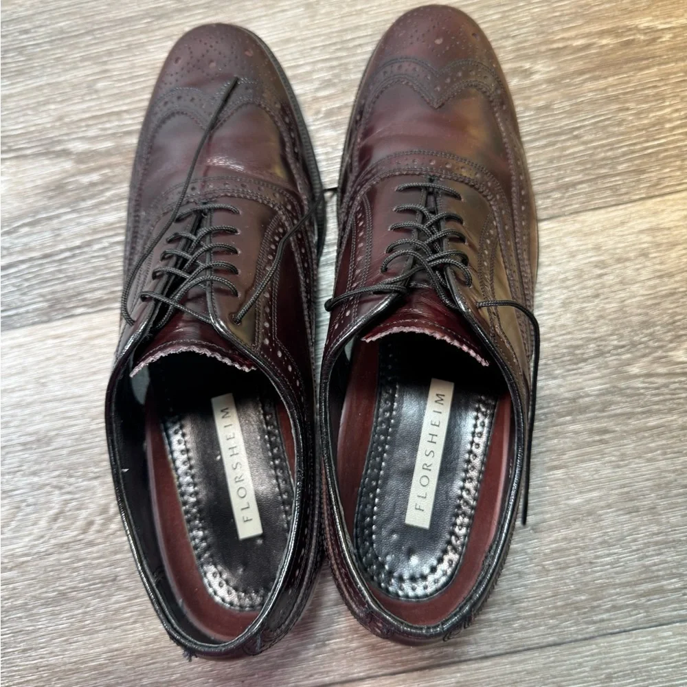 Florsheim Men's Oxford Brogues - Deep Burgundy size 8.5 (s251)